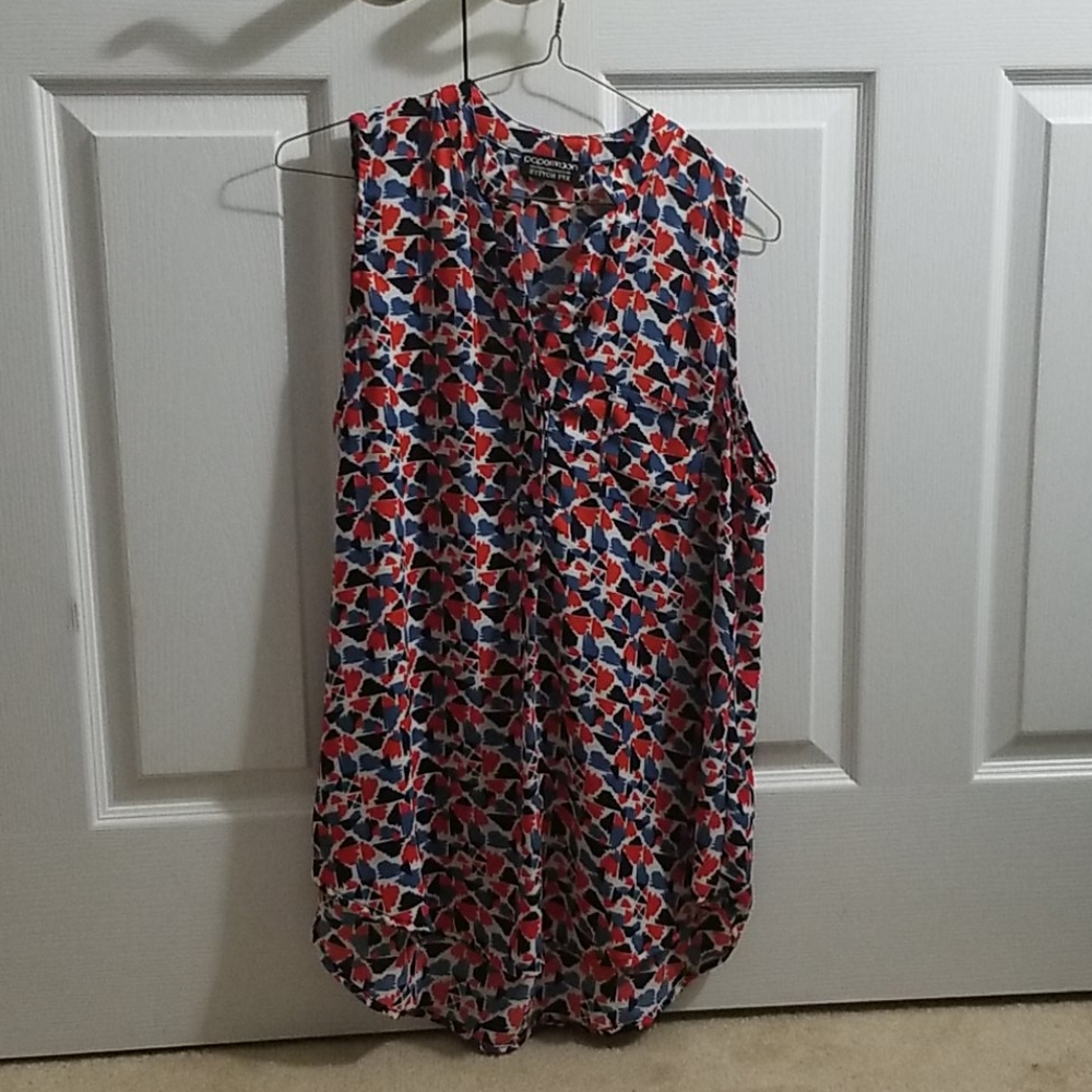Paper moon Norris split neck blouse